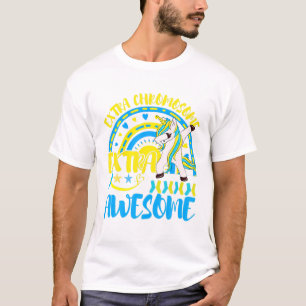 Unicorn Down Syndrome Awareness Extra Chromosome A T-Shirt