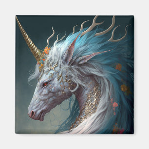 Unicorn Dragon Fantasy Art Magnet
