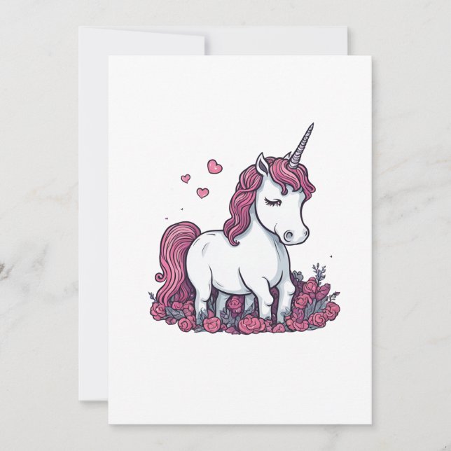 unicorn draw invitation (Front)