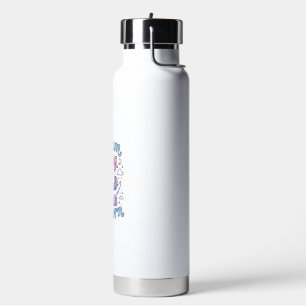 Unicorn Dream Big Little Unicorn Gift Idea Vector Water Bottle
