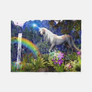 Unicorn Dream Fleece Blanket By DreamFlame 5D