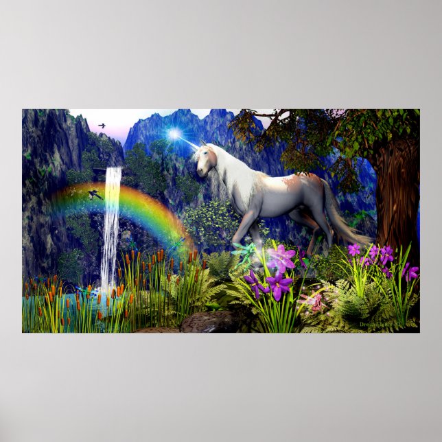 Unicorn Dream Poster By Dreamflame 5D (Front)