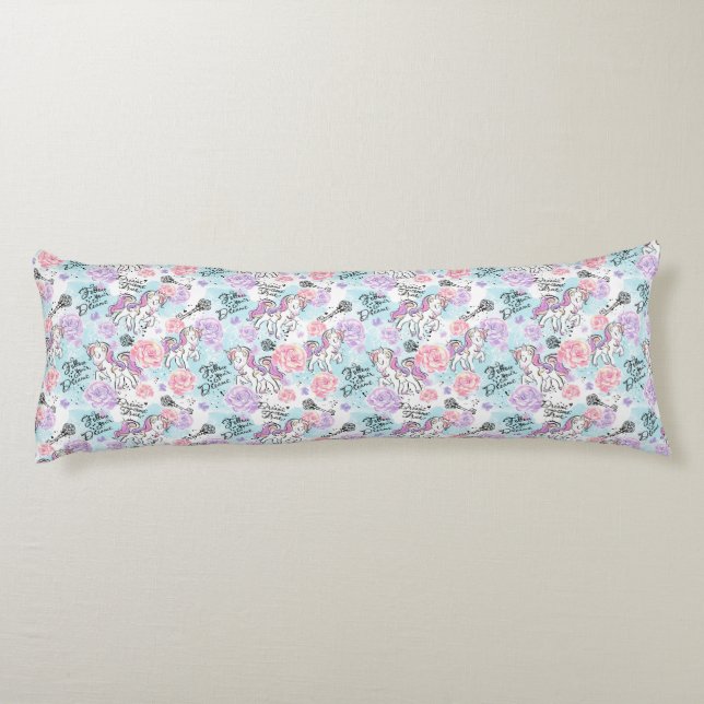 Unicorn Dreams and Plaid Jeans Body Cushion (Back)