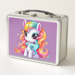 Unicorn Dreams: Back-to-School  Metal Lunch Box