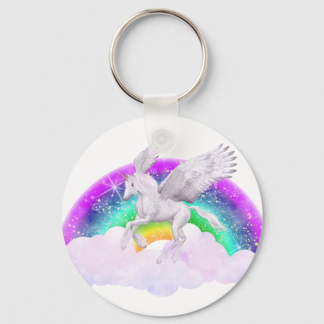 Unicorn Dreams Key Ring (Front)