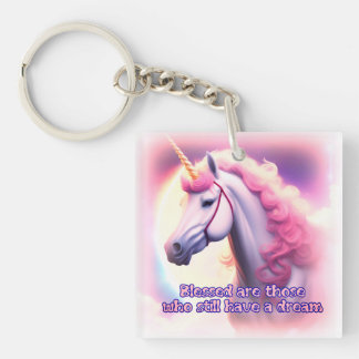 Unicorn dreams key ring