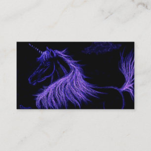 unicorn dreams  lavender business card