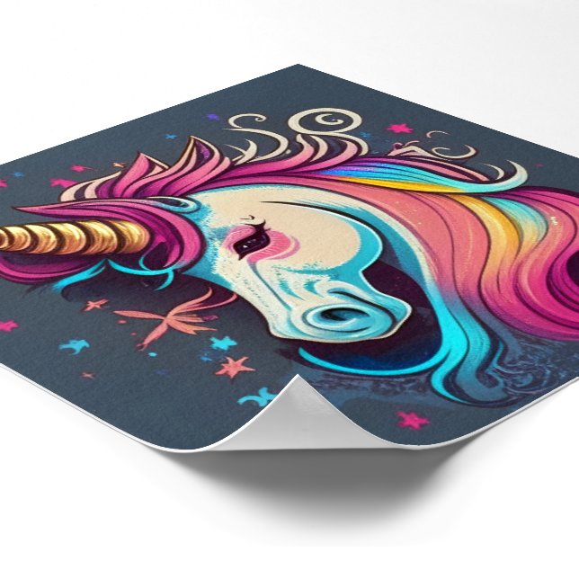 Unicorn Dreams Poster (Corner)