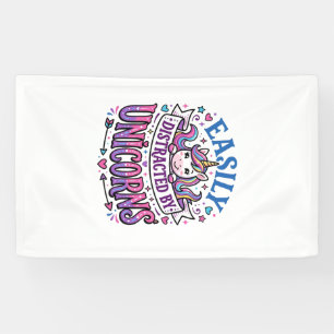 Unicorn Easily Distracted by Unicorns Commercial C Banner