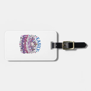 Unicorn Easily Distracted by Unicorns Commercial C Luggage Tag