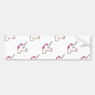 unicorn emoji bumper sticker