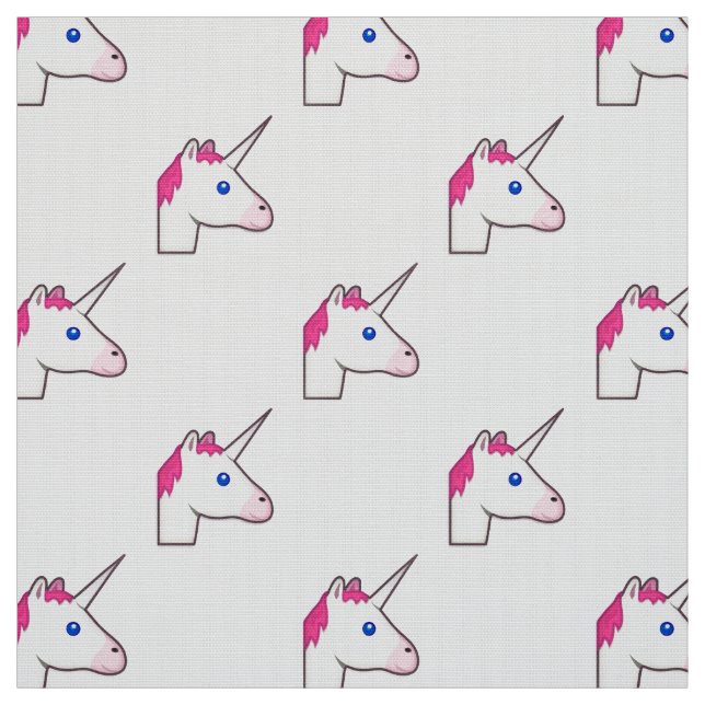 unicorn emoji fabric (Swatch)