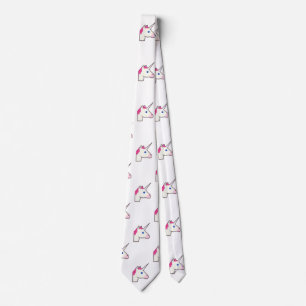 unicorn emoji menswear mens necktie neck tie