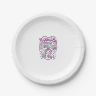 Unicorn Emotionally Attached to Unicorns Original Paper Plate