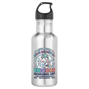 Unicorn Engineering Dept Bold Typography T-Shirt D 532 Ml Water Bottle