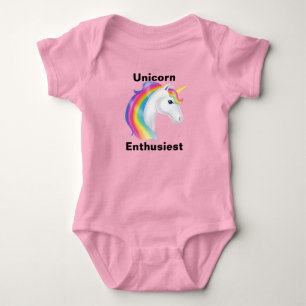Unicorn Enthusiest  Baby Bodysuit