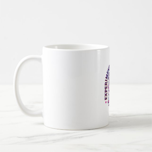Unicorn Experimenting with Sparkles Commercial Cut Coffee Mug (Left)