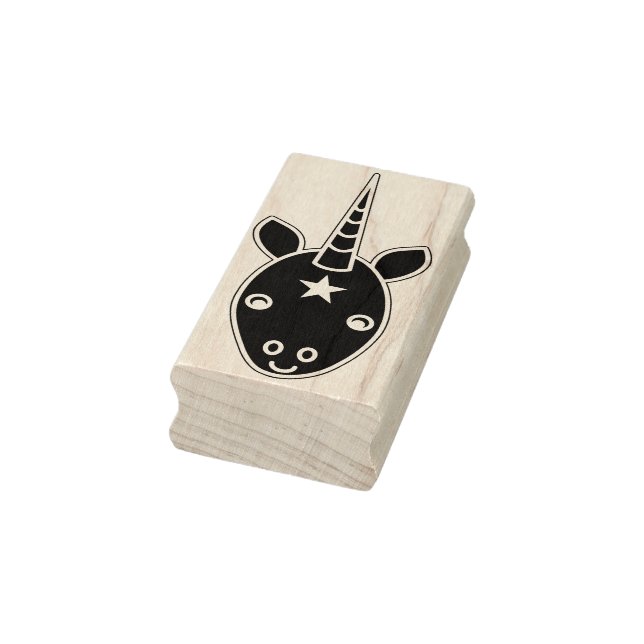 unicorn face art stamp (Stamp)
