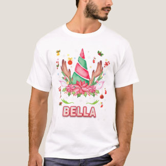 Unicorn Face Bella Christmas T-Shirt