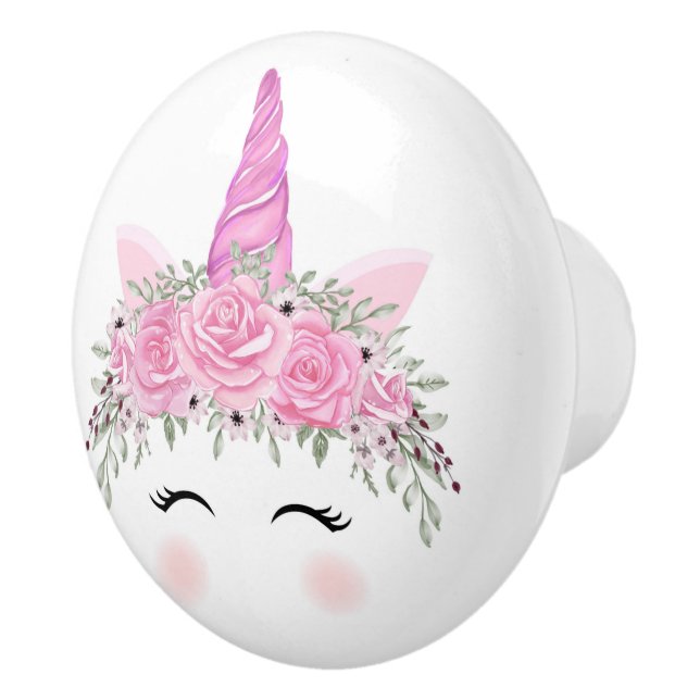 Unicorn face Ceramic Pull (Right)