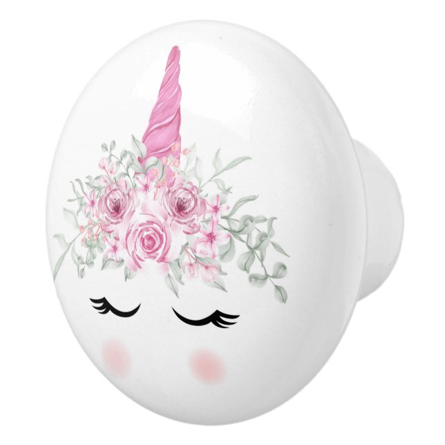 Unicorn face Ceramic Pull (Right)