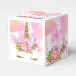 Unicorn Face Favour Bag Favour Box