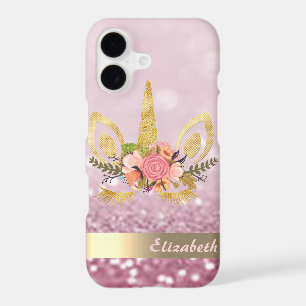 Unicorn Face Glitter Bokeh - Personalised