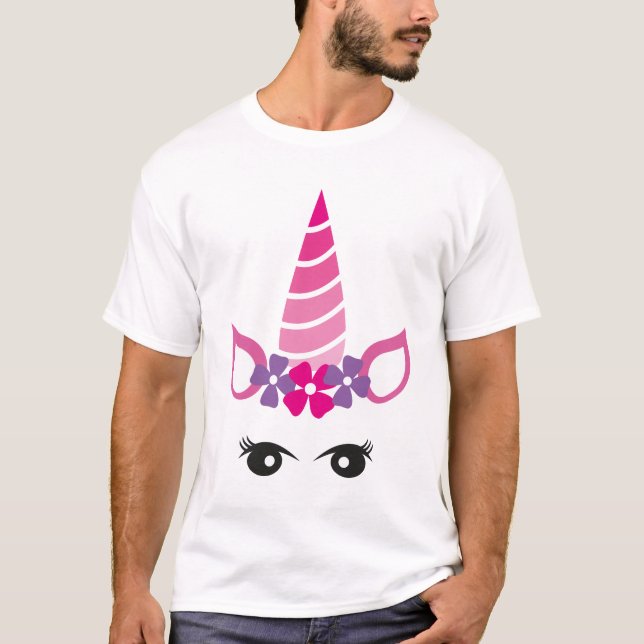 Unicorn Face T-Shirt (Front)