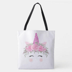 Unicorn Face Tote Bag