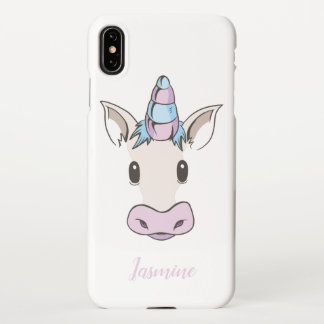 Unicorn Face With Your Name iPhone Case