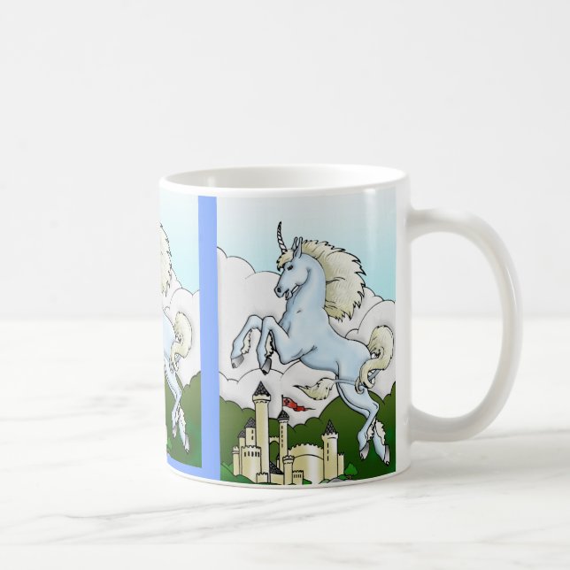 Unicorn & Fairy Castle Kid's Drinking Mug (Right)