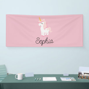 Unicorn, Fairy, Magic – Custom Name Banner