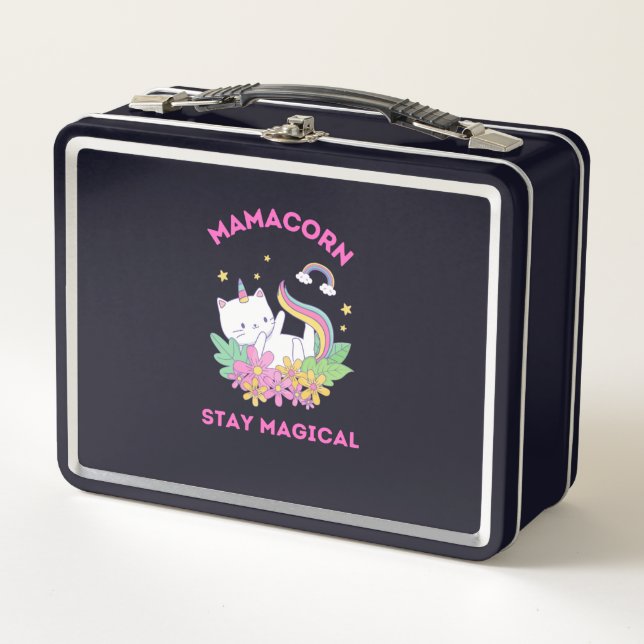 Unicorn Fan Club Magical  Metal Lunch Box (Front)