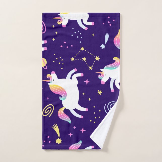 Unicorn Fan Club pattern  Hand Towel (Hand Towel)