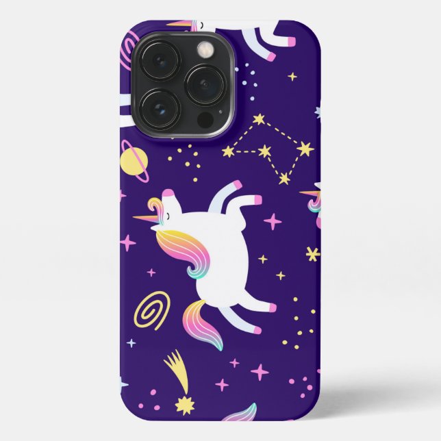 Unicorn Fan Club pattern iPhone Case (Back)