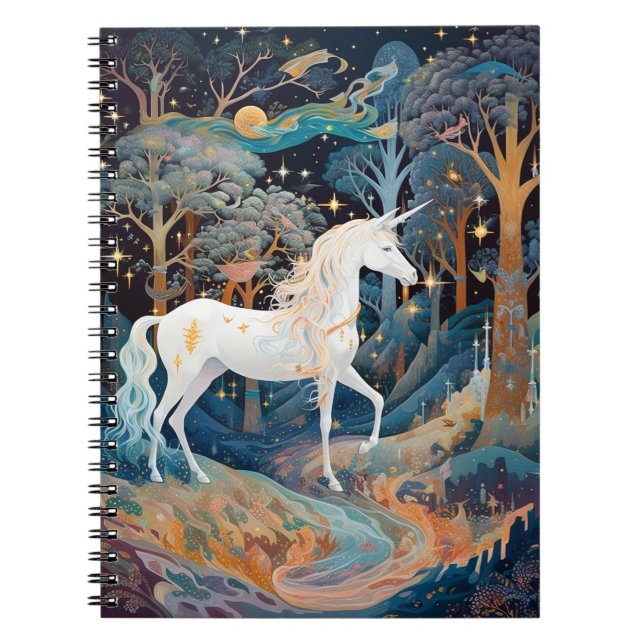 Unicorn Fantasy Art Notebook (Front)