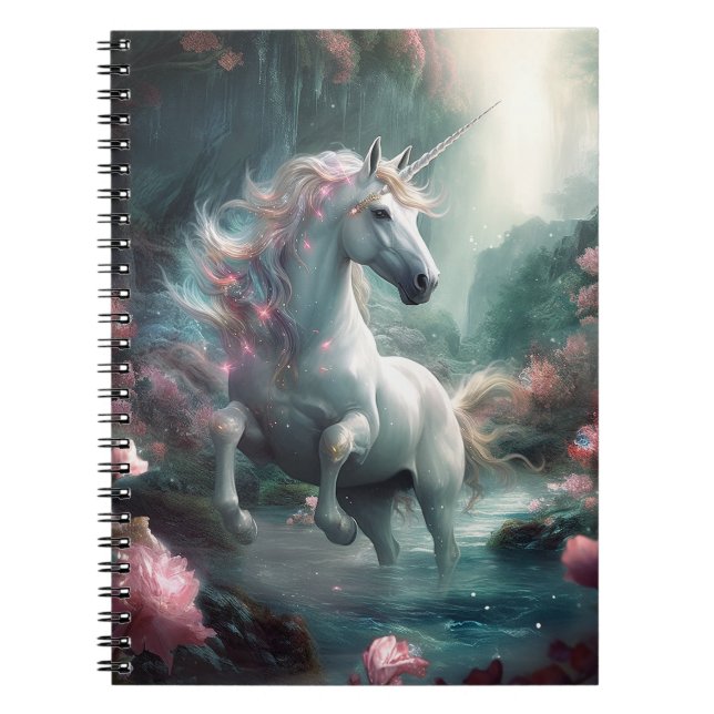 Unicorn Fantasy Art Notebook (Front)