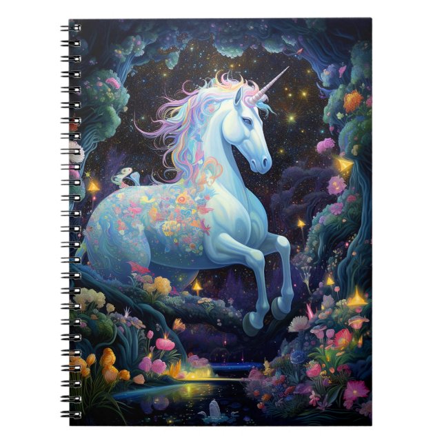 Unicorn Fantasy Art Notebook (Front)