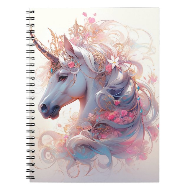 Unicorn Fantasy Art Notebook (Front)