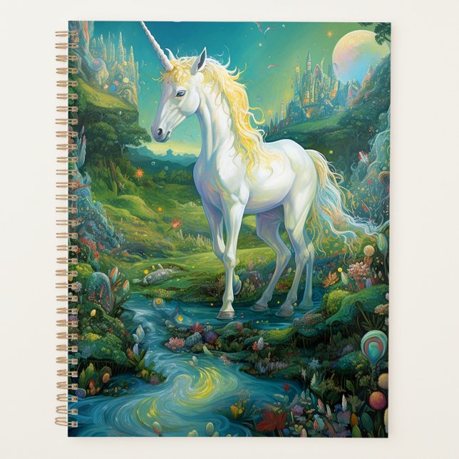 Unicorn Fantasy Art Planner (Front)