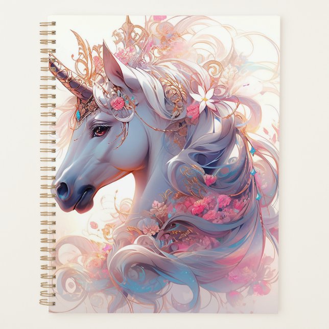 Unicorn Fantasy Art Planner (Front)
