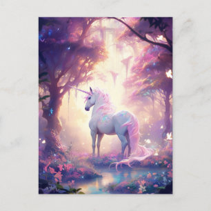 Unicorn Fantasy Art Postcard