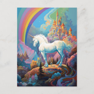 Unicorn Fantasy Art Postcard
