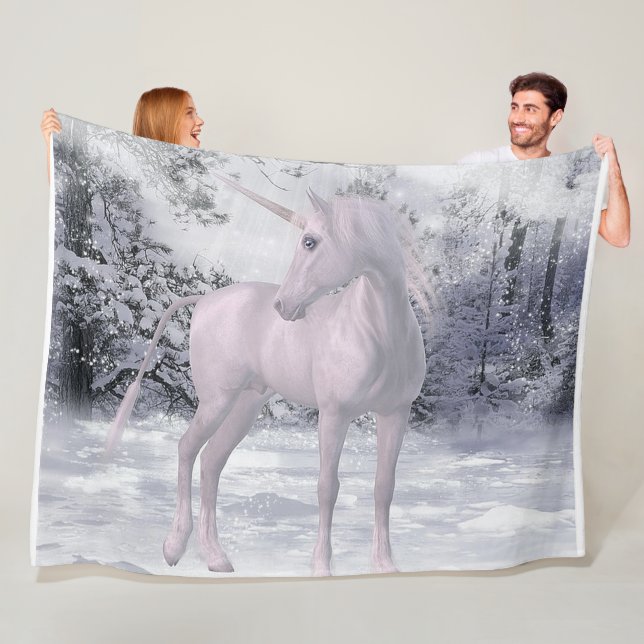 Unicorn Fantasy Fleece Blanket (In Situ)