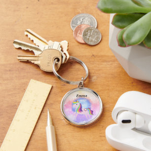 unicorn fantasy magical world key ring