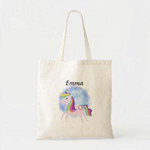 unicorn fantasy magical world tote bag