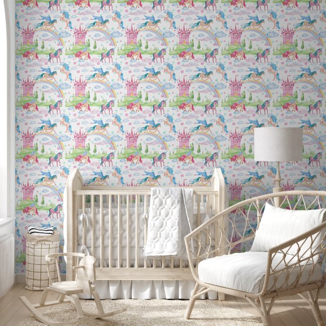 Unicorn Fantasy Worlds Wallpaper (Kids)