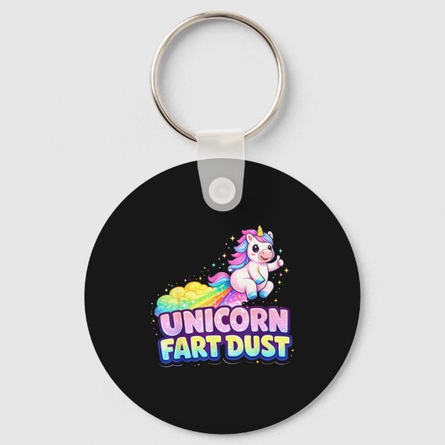 Unicorn fart dust ufd  key ring (Front)