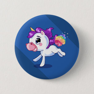 Unicorn Farts 6 Cm Round Badge