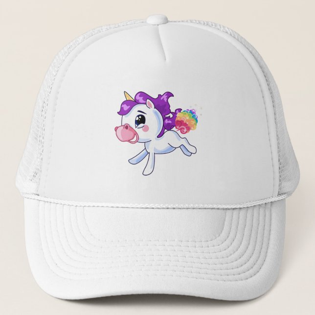 Unicorn Farts Trucker Hat (Front)